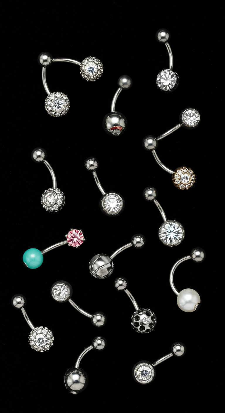  belly button rings