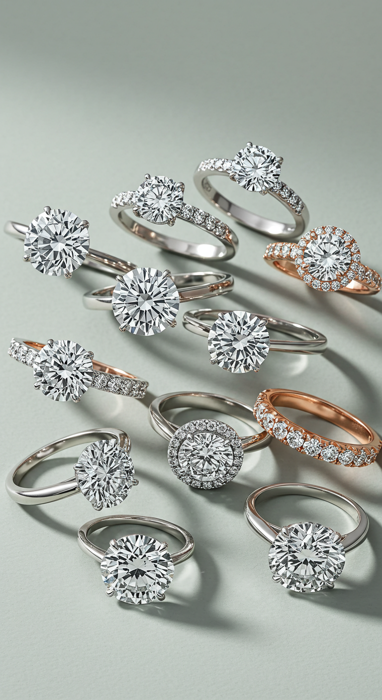 circle engagement rings