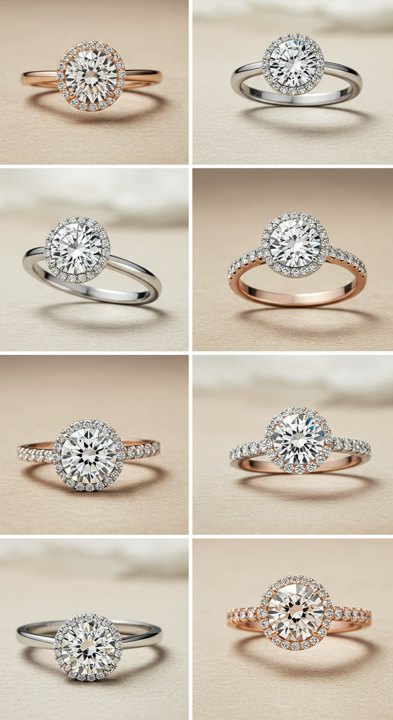 circle engagement rings