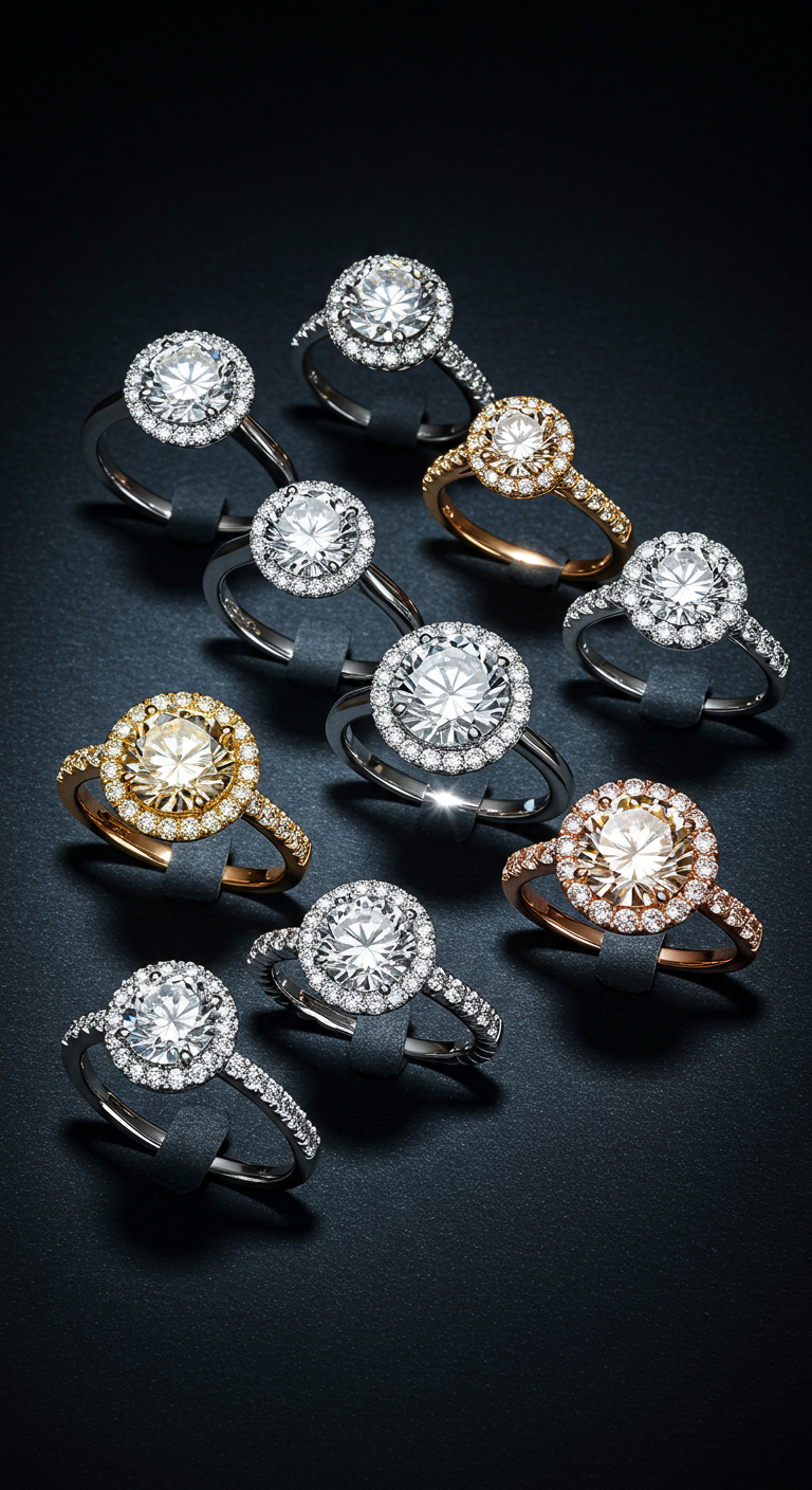 circle engagement rings