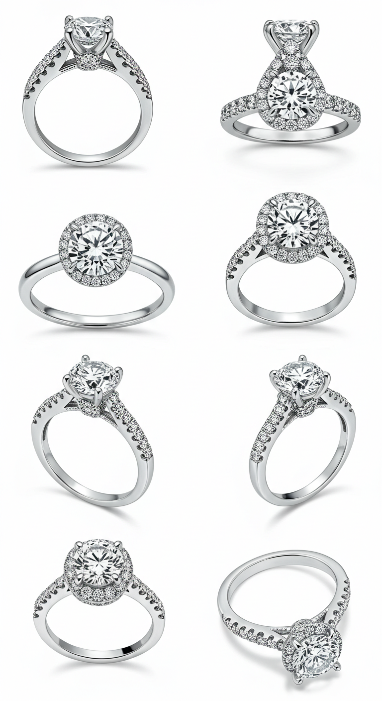 Elegant engagement rings