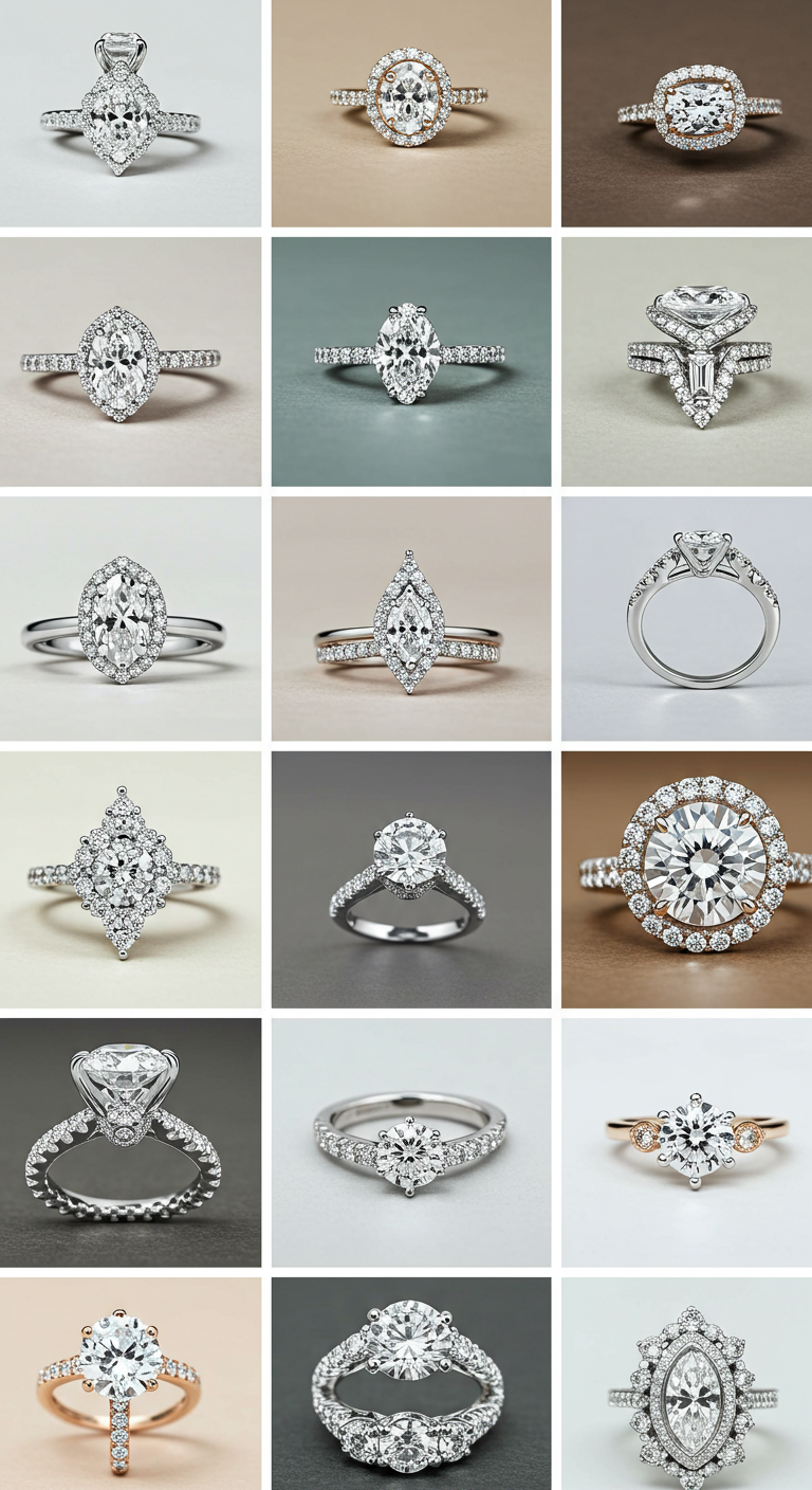 Elegant engagement rings