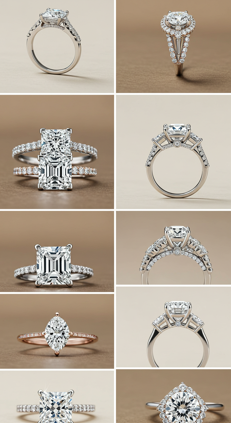 Elegant engagement rings