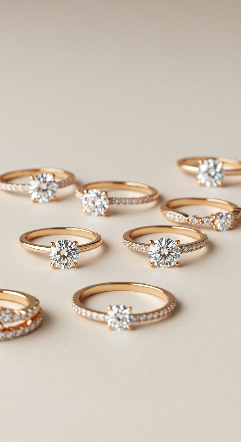 engagement rings round