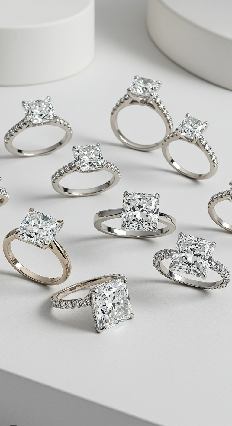 engagement rings square