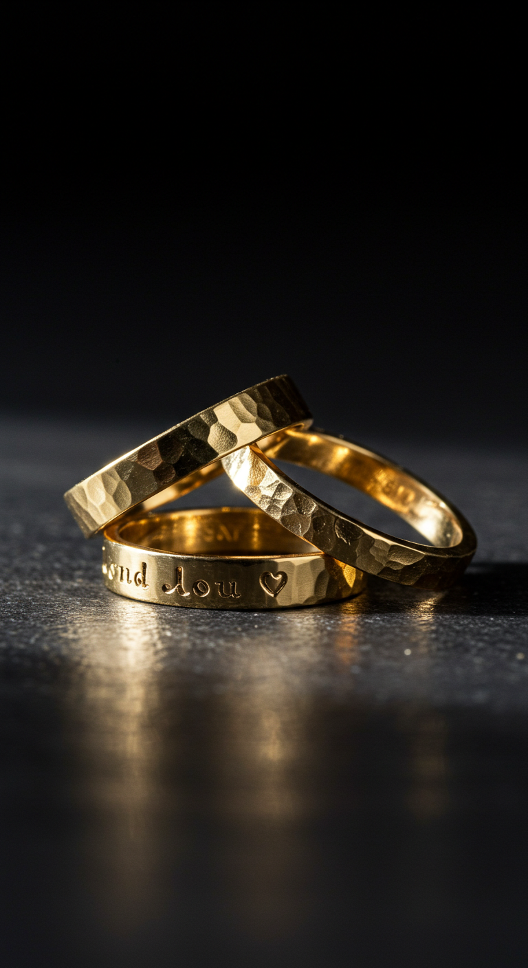 gold promise rings