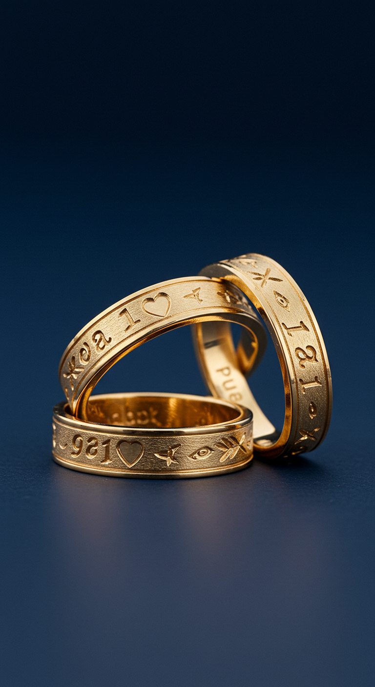 gold promise rings