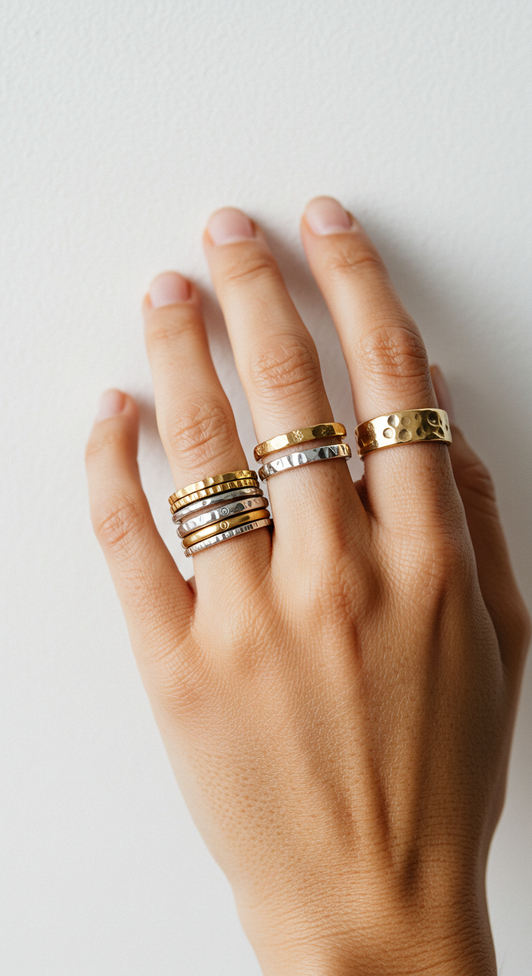 how to stack rings