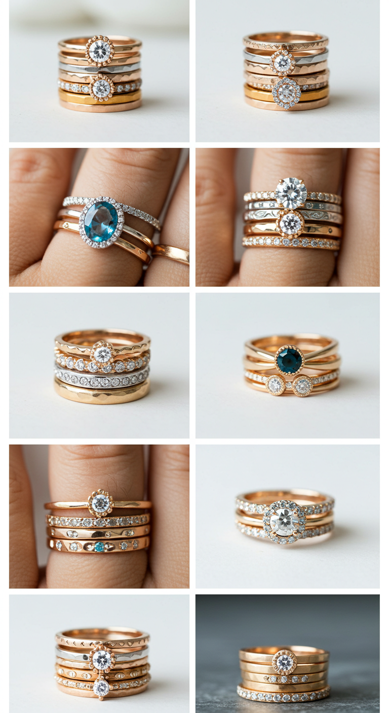 how to stack rings