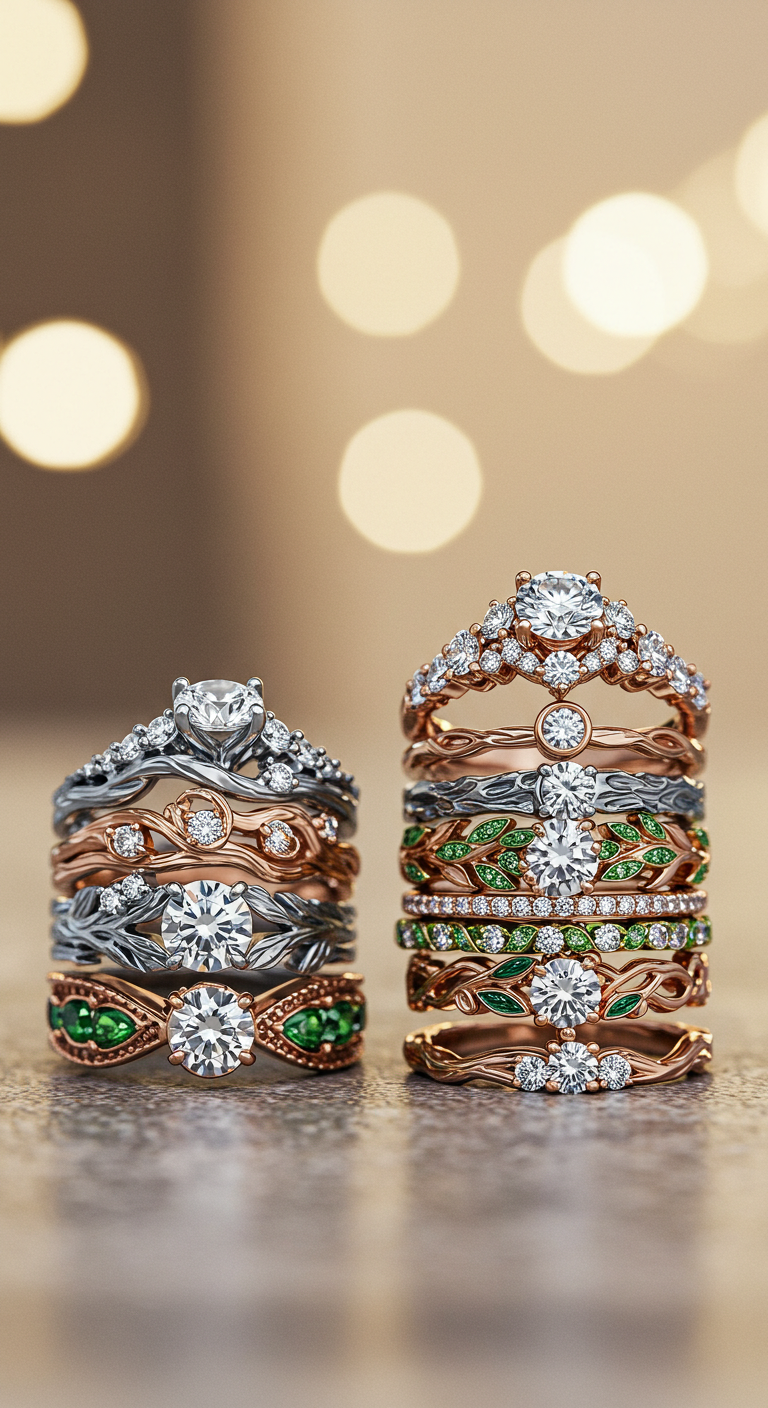 nature inspired engagement rings