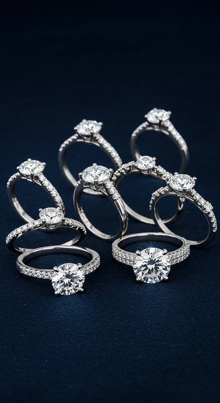 round engagement rings