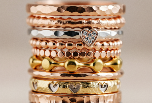 stacked rings aesthetic