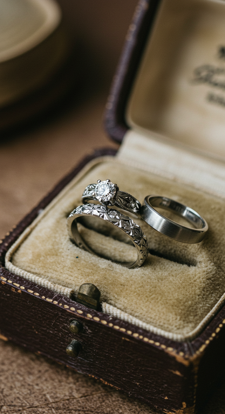 vintage wedding rings 1920s