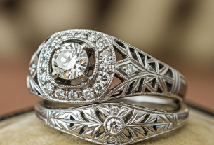 vintage wedding rings 1920s