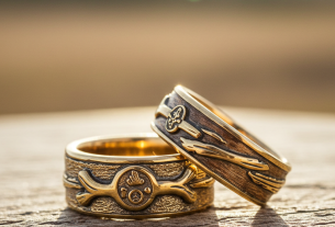 western wedding rings sets