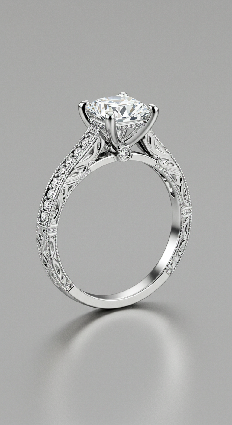 white gold engagement rings