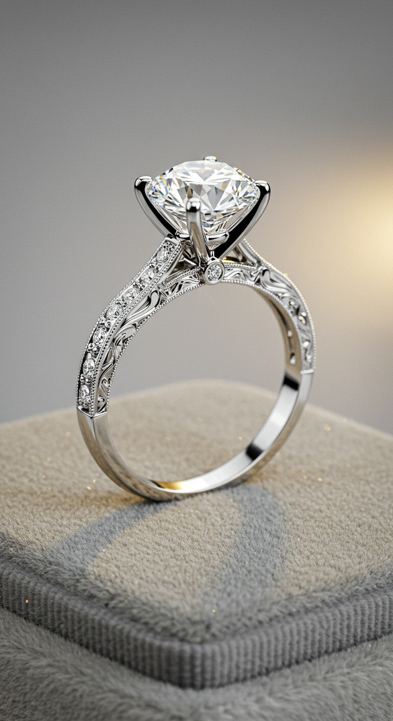 white gold engagement rings