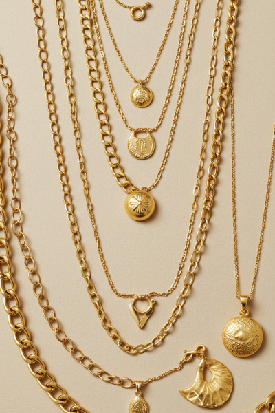 gold necklaces