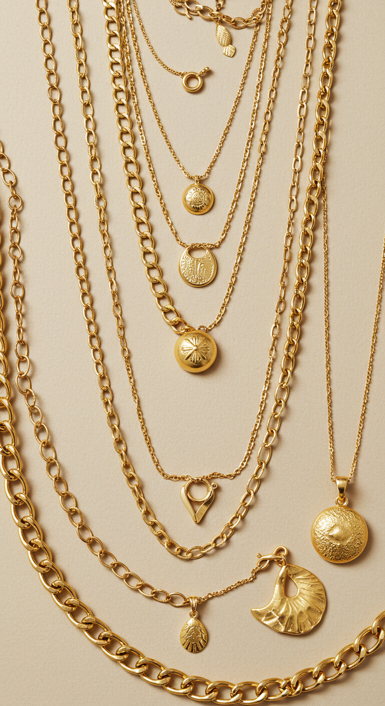 gold necklaces