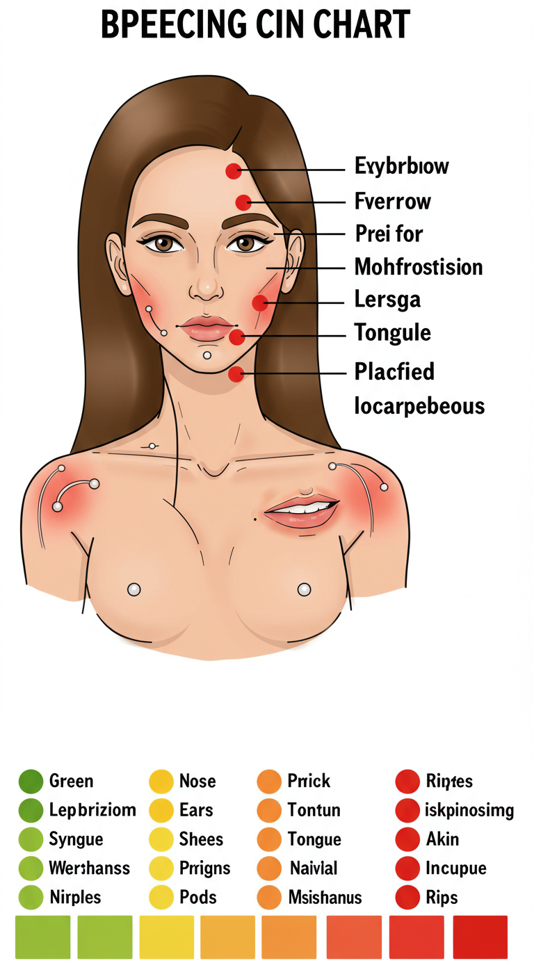 piercing pain chart