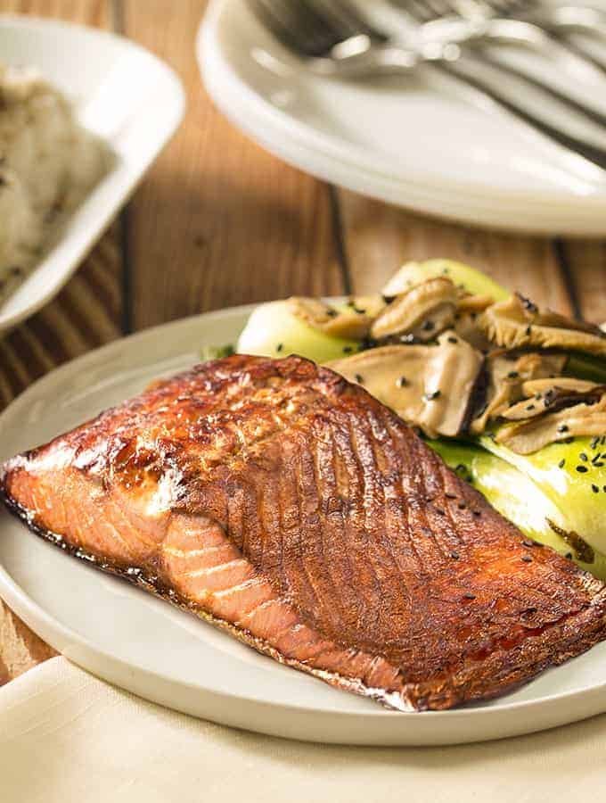 Easy Air Fryer Salmon Bok Choy Salmon Bok Choy With ...