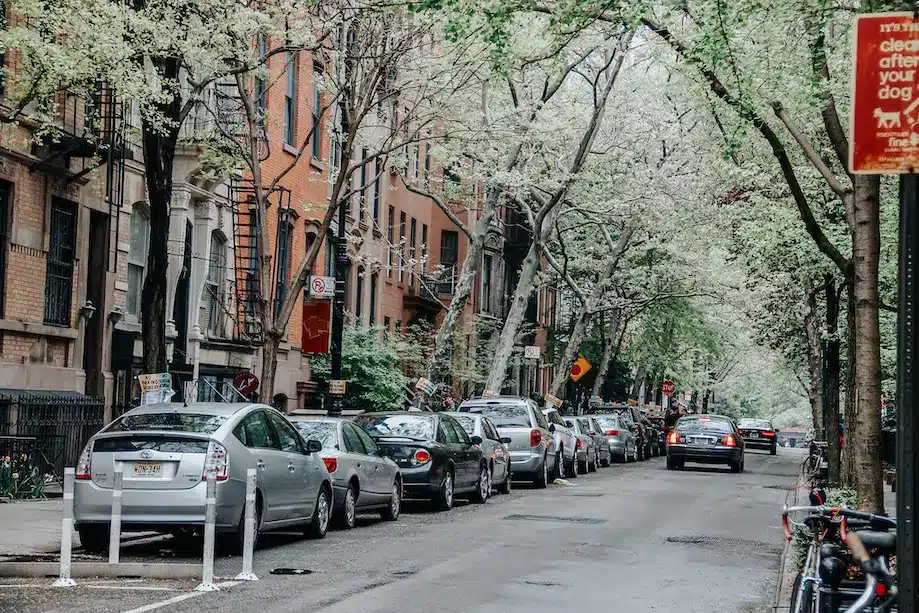 Rua de Lower Manhattan, um ótimo lugar para ficar em Nova York