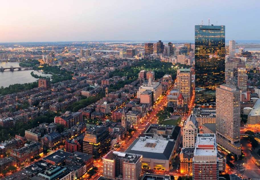 Panoramic view of Boston