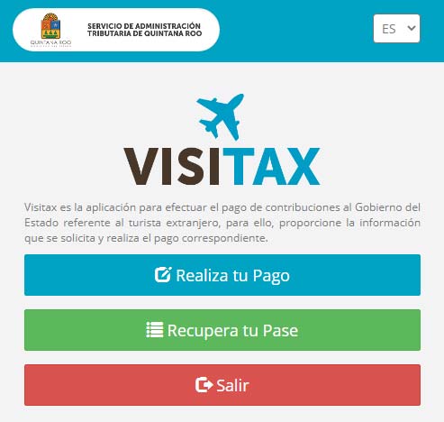 VISITAX website allows payment of tourist tax in Cancún