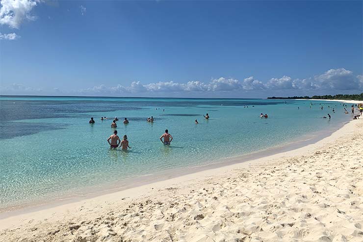 Busiest part of Playa Chunchacab