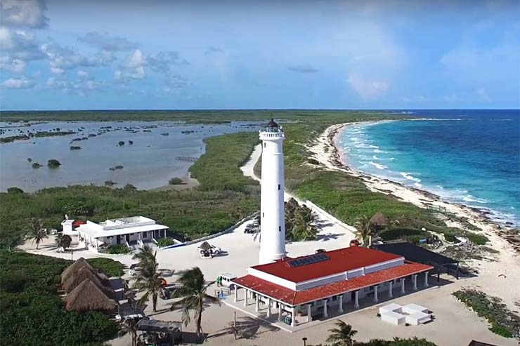 Aerial view of Punta Sur Park (Reproduction/YouTube)