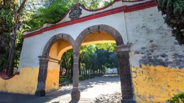 Les rues de Coyoacán, dans la Ville de mexico, Mexique