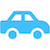 blue car symbol