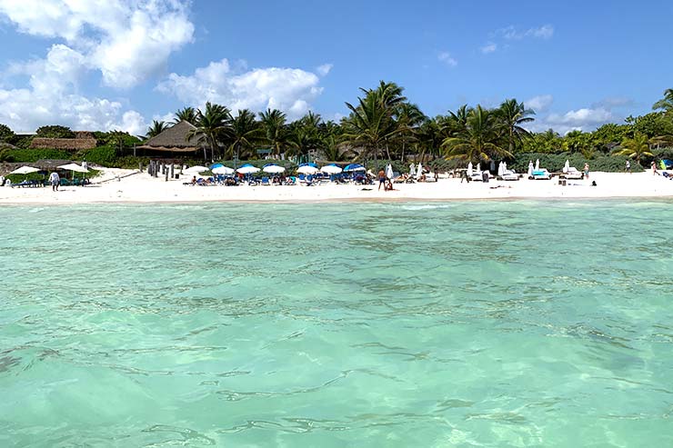 There was no sargassum at Playa Paraiso in Tulum (Photo: This World is Ours)