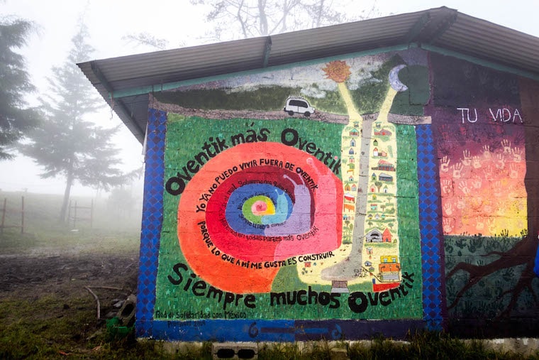 Zapatista Snail from Oventic near San Cristobal de Las Casas, Chiapas, Mexico