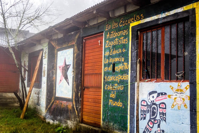 Zapatista Snail from Oventic near San Cristobal de Las Casas, Chiapas, Mexico