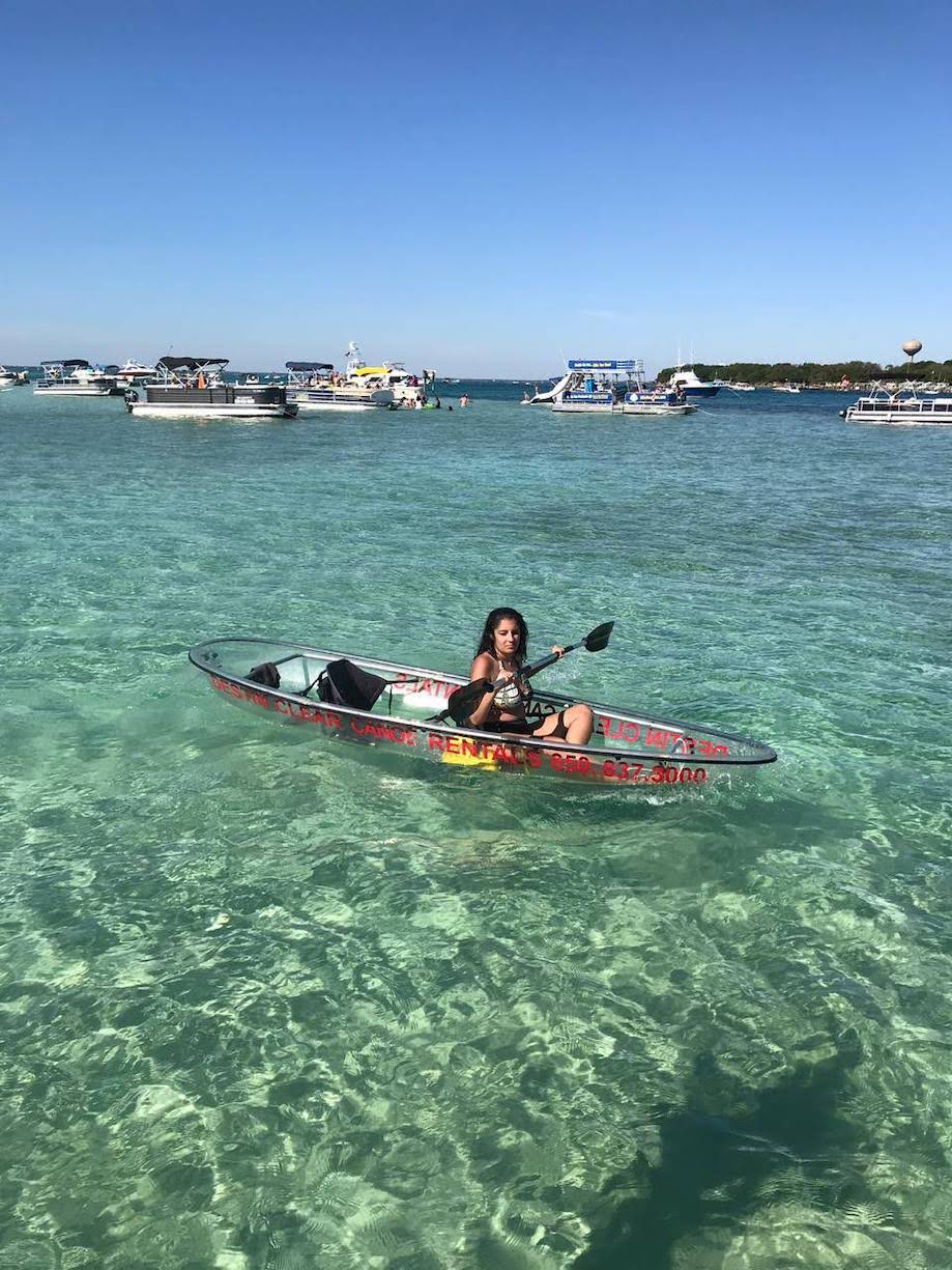 Caiaque na Crab Island - Emerald Coast, Florida