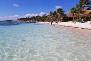 Praia de Akumal, México (Foto: Esse Mundo É Nosso)