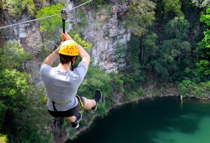 Cenotes and zipline in Campeche, Mexico