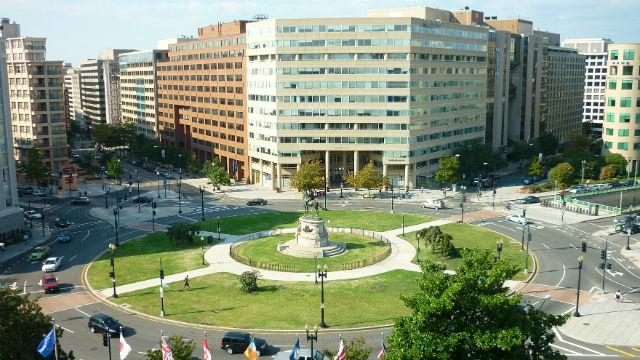 Where to stay in Washington: View from the window at the Washington Plaza Hotel (Photo: This World is Ours)