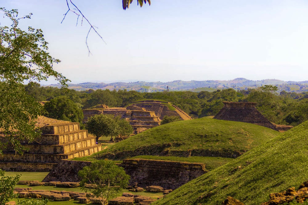 visit to the archaeological zone of the pre-Columbian city in Mexico