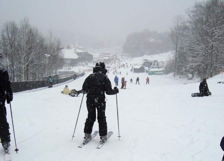 Skiing in the White Mountains, United States