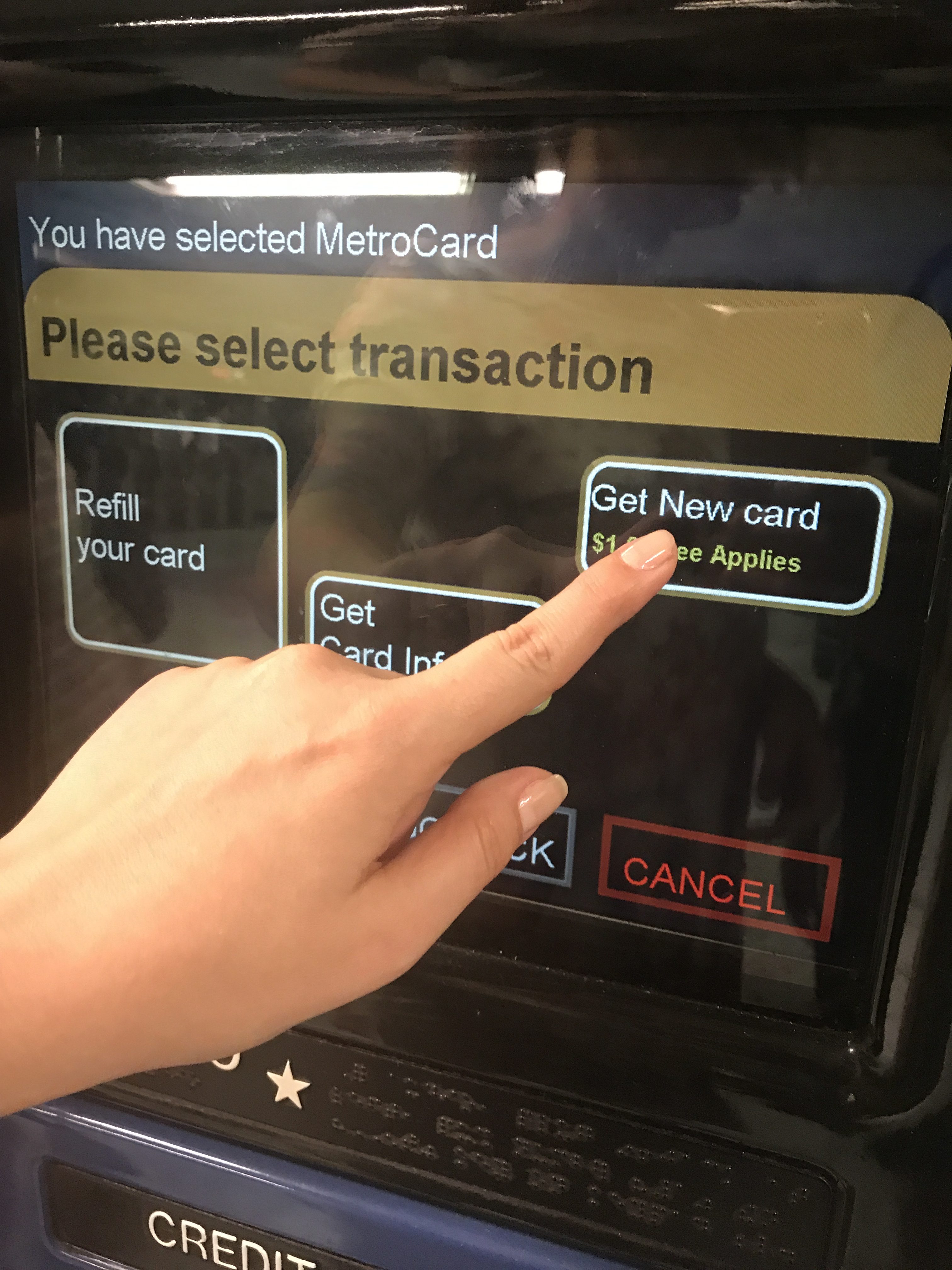 How to buy a subway card in New York