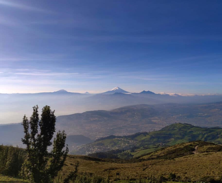 cotopaxi seen from quito