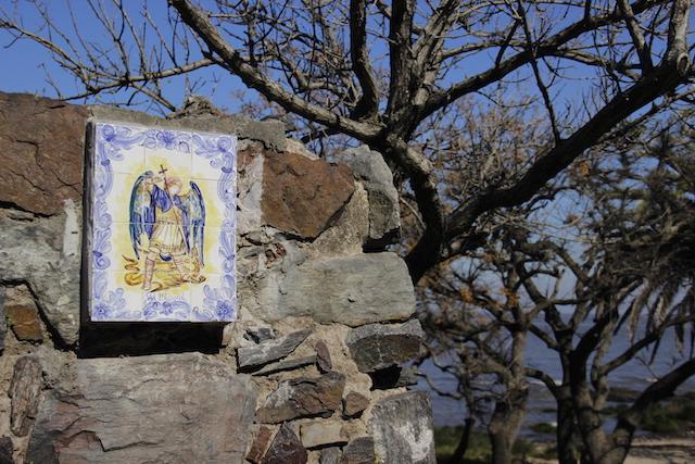 Portuguese tile in Colonia del Sacramento