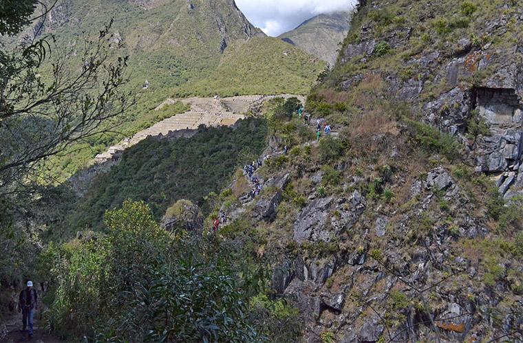 Huayna Picchu, trail