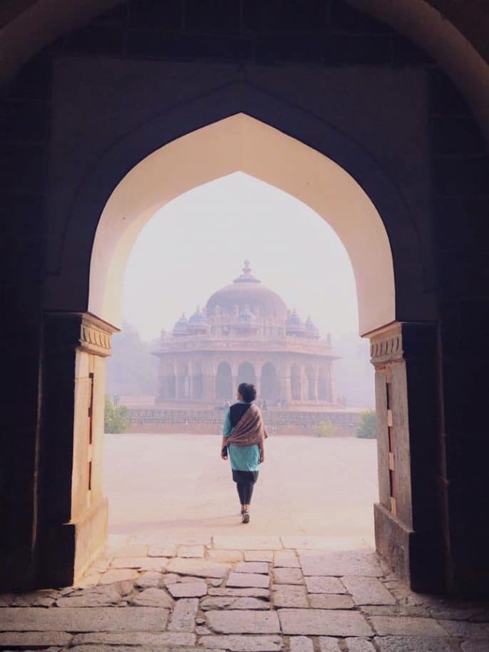 Temple de l'Inde femme noire