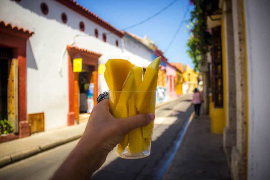 Street food in Cartagena de Indias