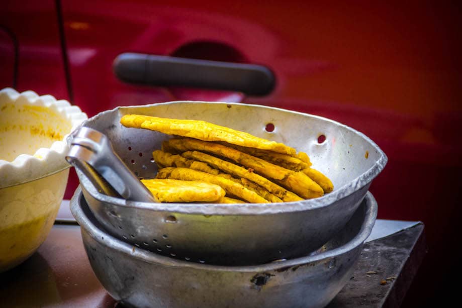 Street food in Cartagena de Indias