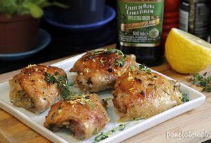 Roasted Thigh with Olive Oil, Lemon and Thyme – Panelaterapia