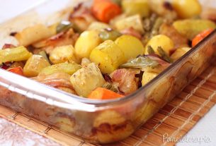 Roast Chicken with Vegetables and Bacon – Panelaterapia